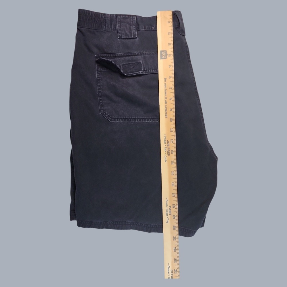 St John's Bay Men's Size 42 Blue Utility Fatigue Shorts Side Elastic Cotton - Picture 5 of 6